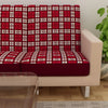 Load image into Gallery viewer, Waterproof Printed Sofa Seat Protector Cover with Stretchable Elastic, Maroon White - Dream Care Furnishings Private Limited