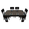 Waterproof & Dustproof Dining Table Runner With 6 Placemats, SA35 - Dream Care Furnishings Private Limited