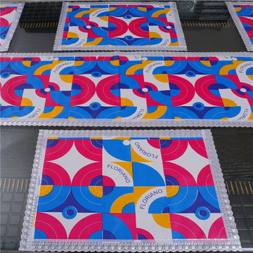 Waterproof & Dustproof Dining Table Runner With 6 Placemats, FLP04 - Dream Care Furnishings Private Limited