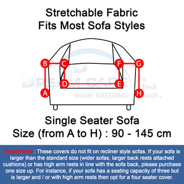 Waterproof Printed Sofa Protector Cover Full Stretchable, SP12 - Dream Care Furnishings Private Limited