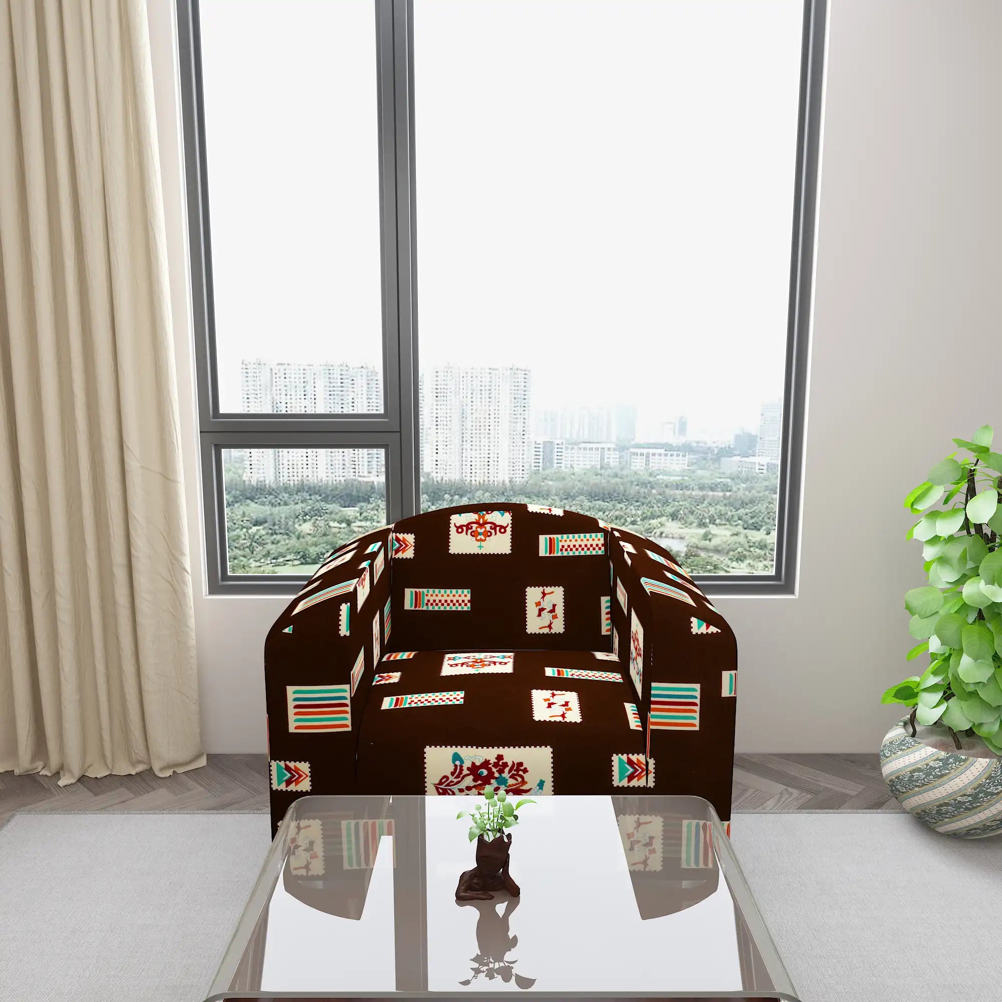 Waterproof Printed Sofa Protector Cover Full Stretchable, SP29