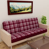 Load image into Gallery viewer, Waterproof Printed Sofa Seat Protector Cover with Stretchable Elastic, Maroon - Dream Care Furnishings Private Limited