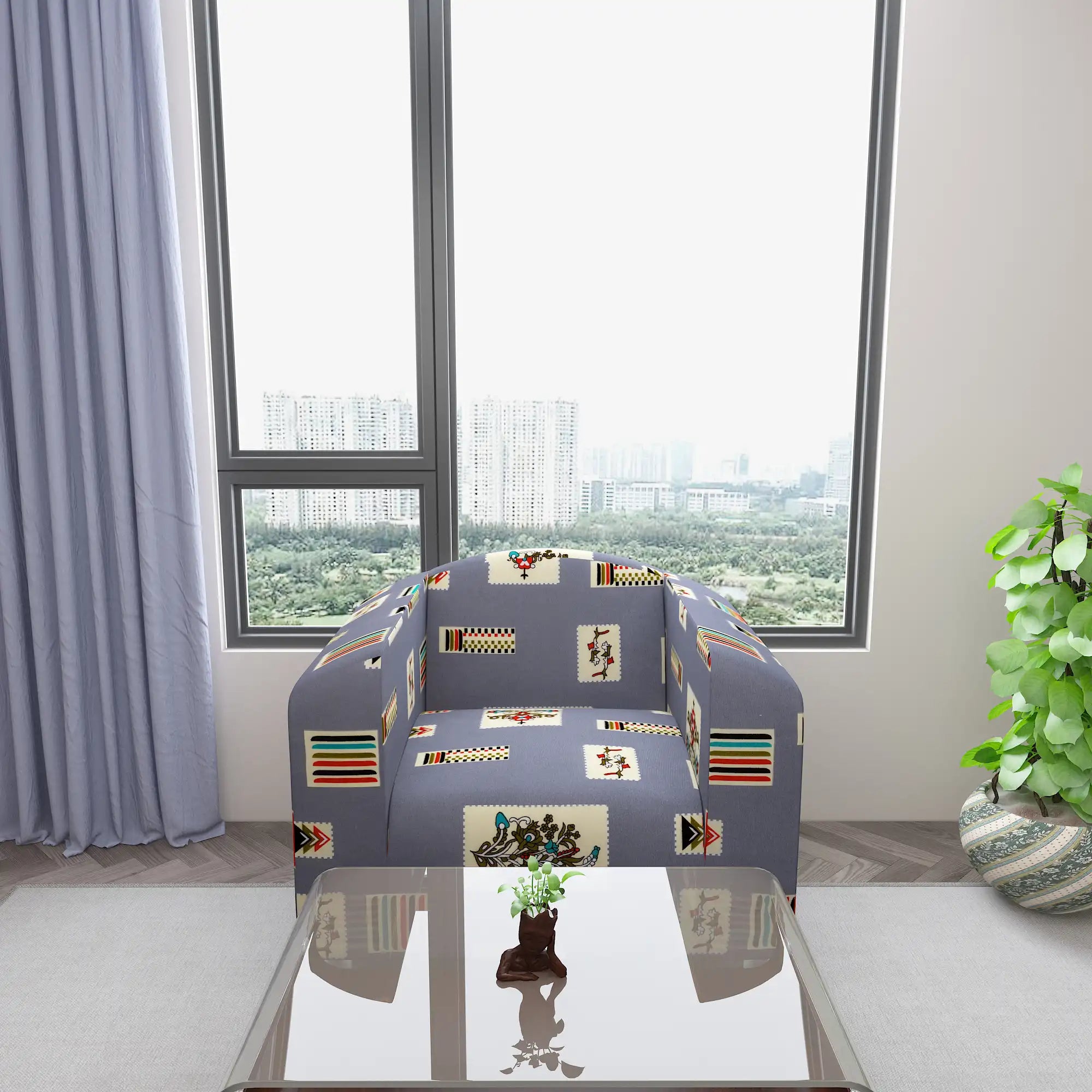 Waterproof Printed Sofa Protector Cover Full Stretchable, SP30