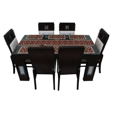 Waterproof & Dustproof Dining Table Runner With 6 Placemats, SA36 - Dream Care Furnishings Private Limited