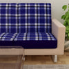 Waterproof Printed Sofa Seat Protector Cover with Stretchable Elastic, Blue - Dream Care Furnishings Private Limited