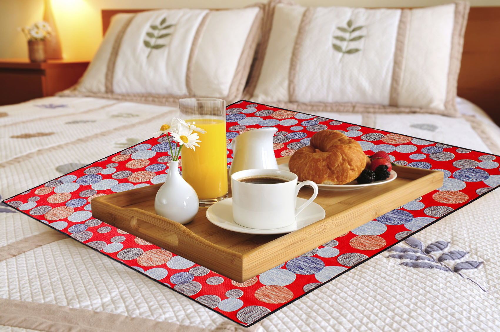 Waterproof & Oil Proof Bed Server Square Mat, SA70 - Dream Care Furnishings Private Limited