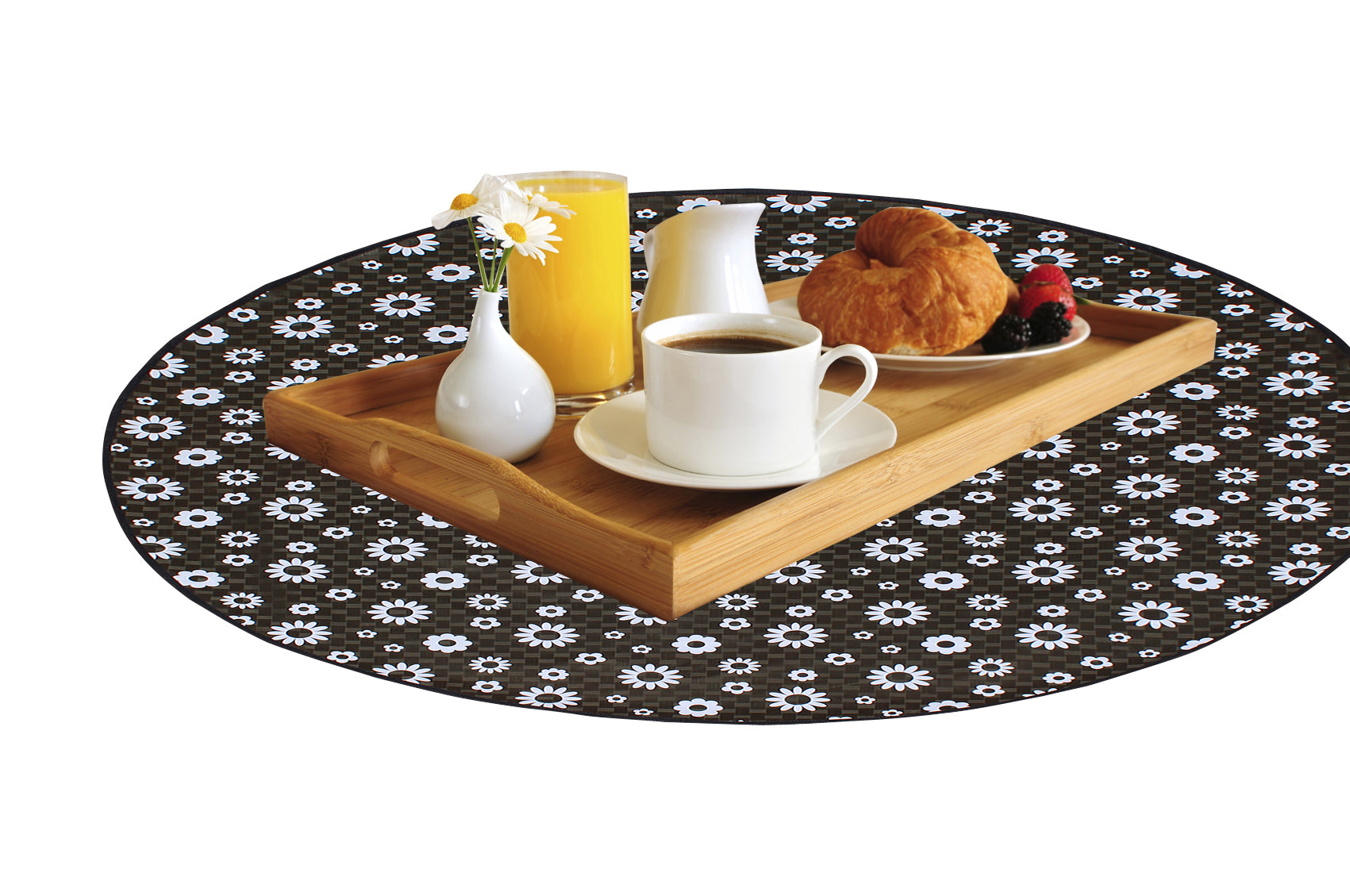 Waterproof & Oil Proof Bed Server Circle Mat, SA52 - Dream Care Furnishings Private Limited