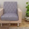 Sapphire Quilted Waterproof Sofa Seat Protector Cover with Stretchable Elastic, Grey