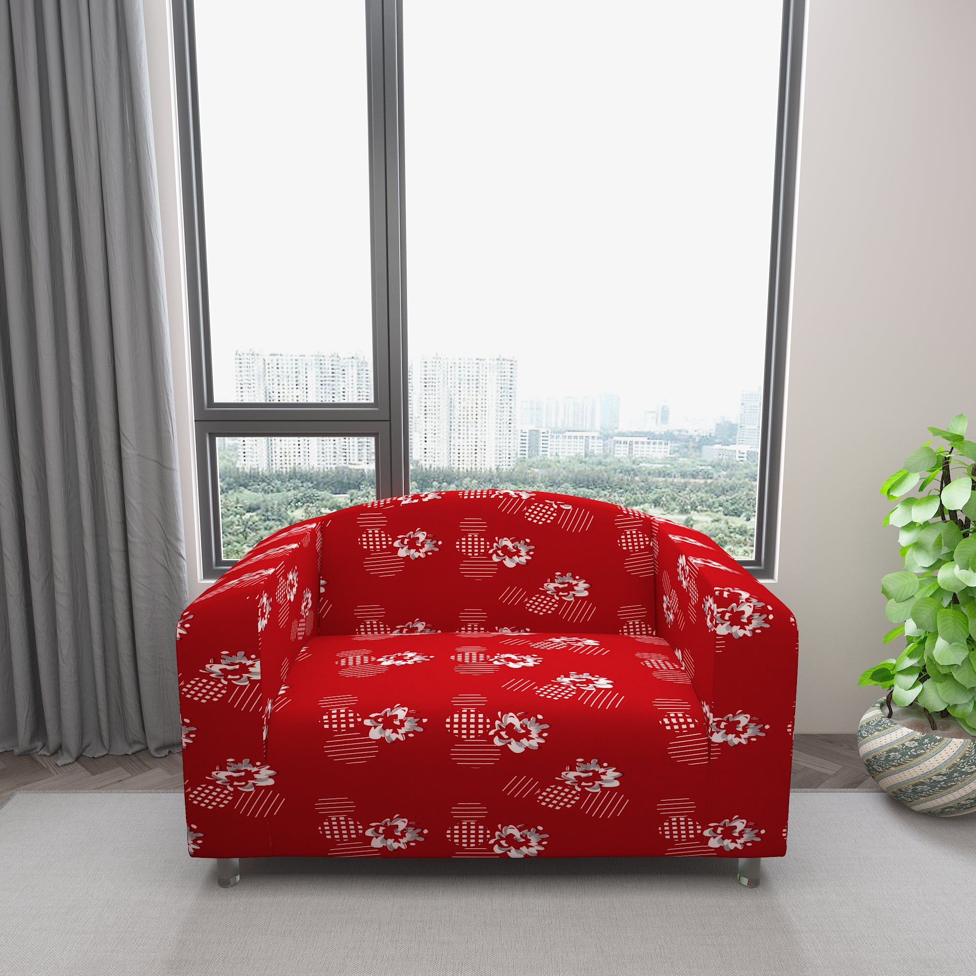 Waterproof Printed Sofa Protector Cover Full Stretchable, SP23 - Dream Care Furnishings Private Limited