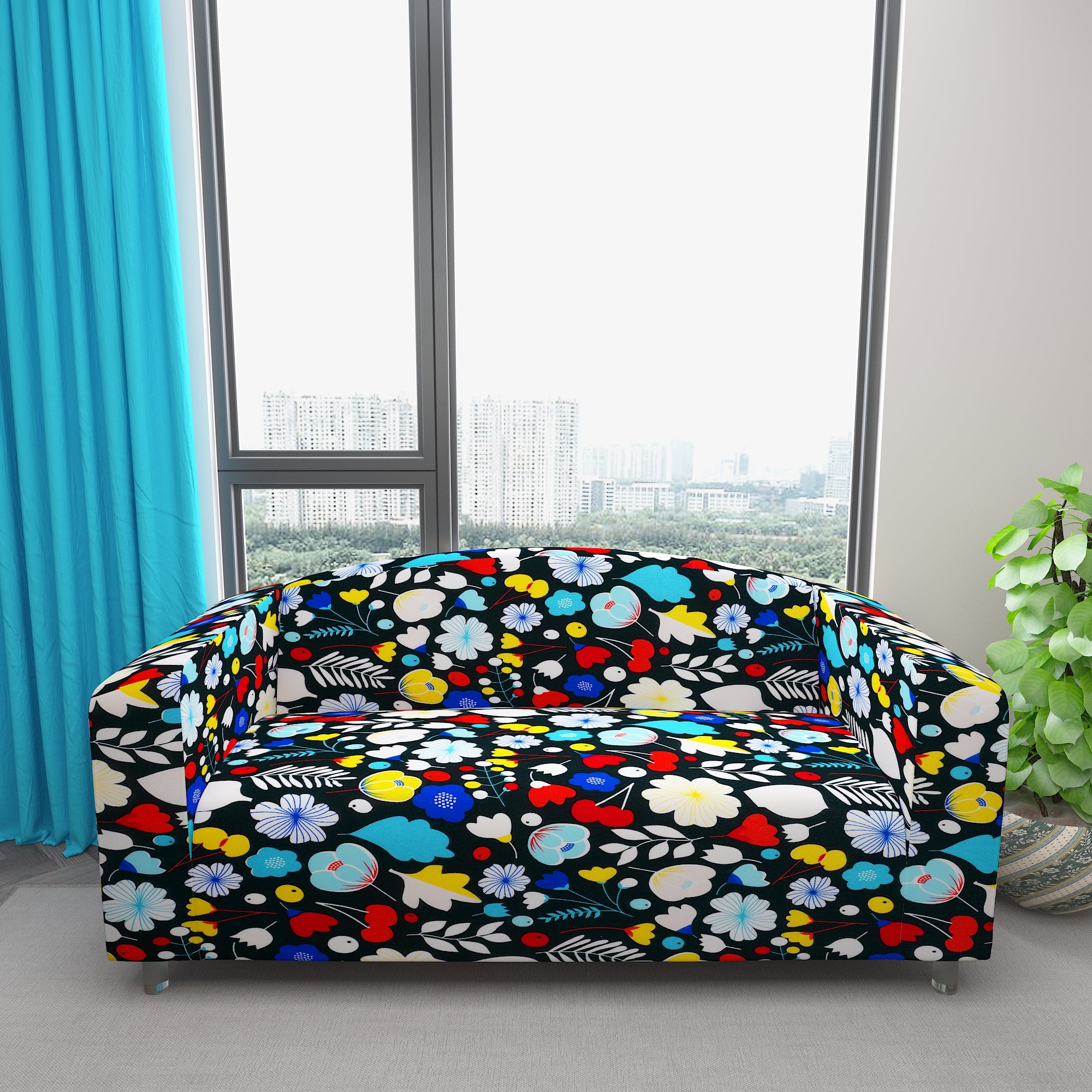 Waterproof Printed Sofa Protector Cover Full Stretchable, SP05 - Dream Care Furnishings Private Limited