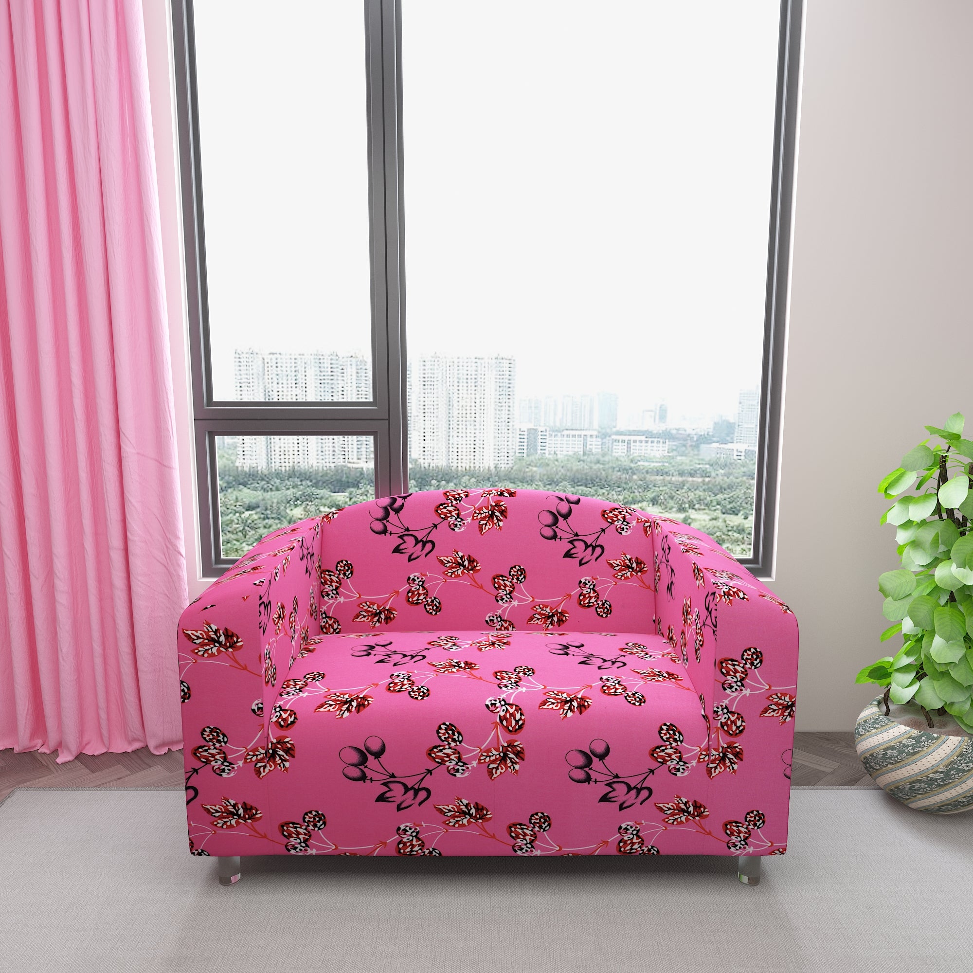 Waterproof Printed Sofa Protector Cover Full Stretchable, SP40 - Dream Care Furnishings Private Limited