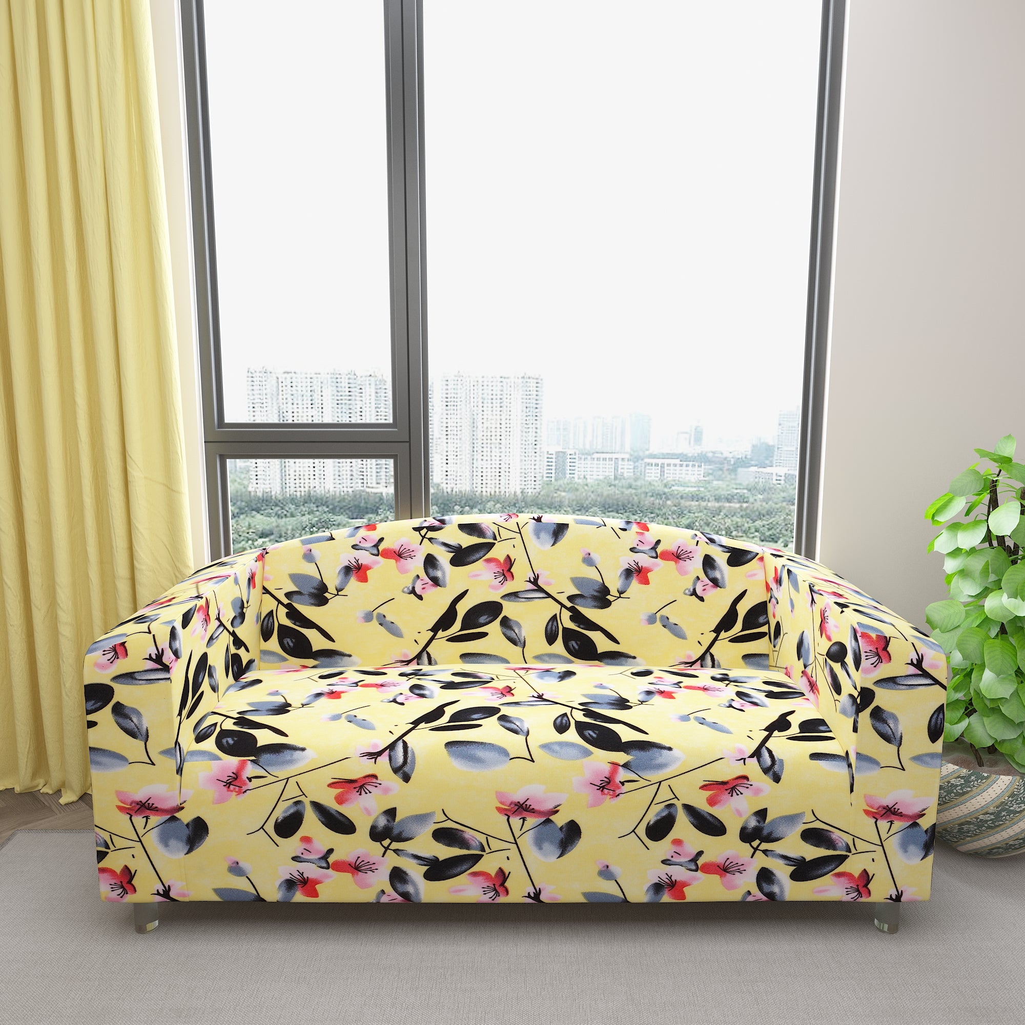 Waterproof Printed Sofa Protector Cover Full Stretchable, SP10 - Dream Care Furnishings Private Limited