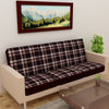 Waterproof Printed Sofa Seat Protector Cover with Stretchable Elastic, Brown - Dream Care Furnishings Private Limited