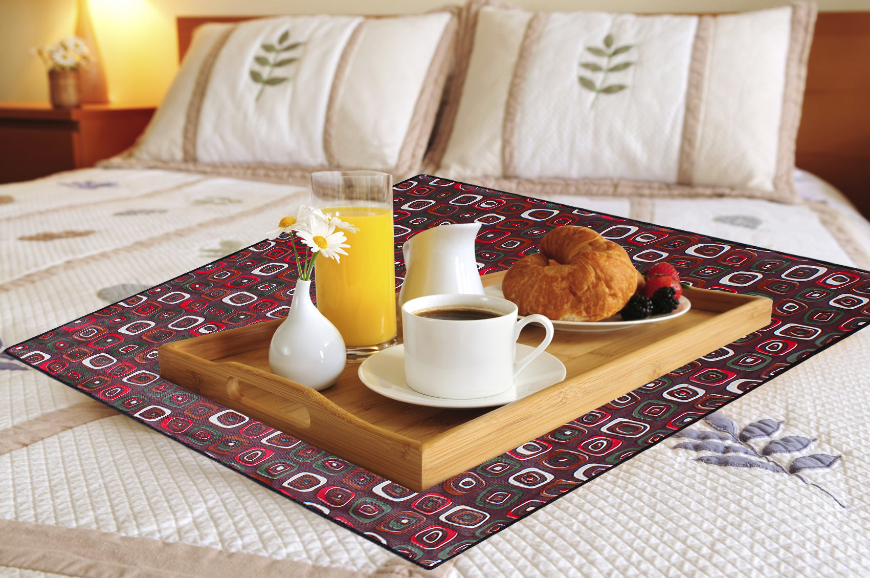 Waterproof & Oil Proof Bed Server Square Mat, SA65 - Dream Care Furnishings Private Limited