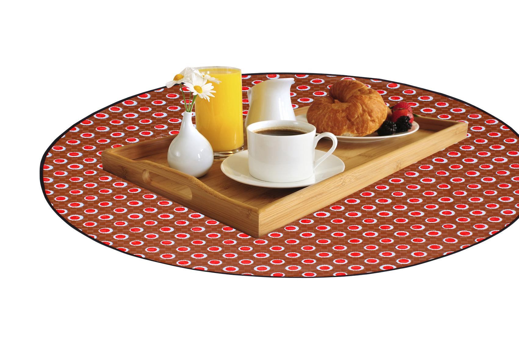 Waterproof & Oil Proof Bed Server Circle Mat, SA45 - Dream Care Furnishings Private Limited