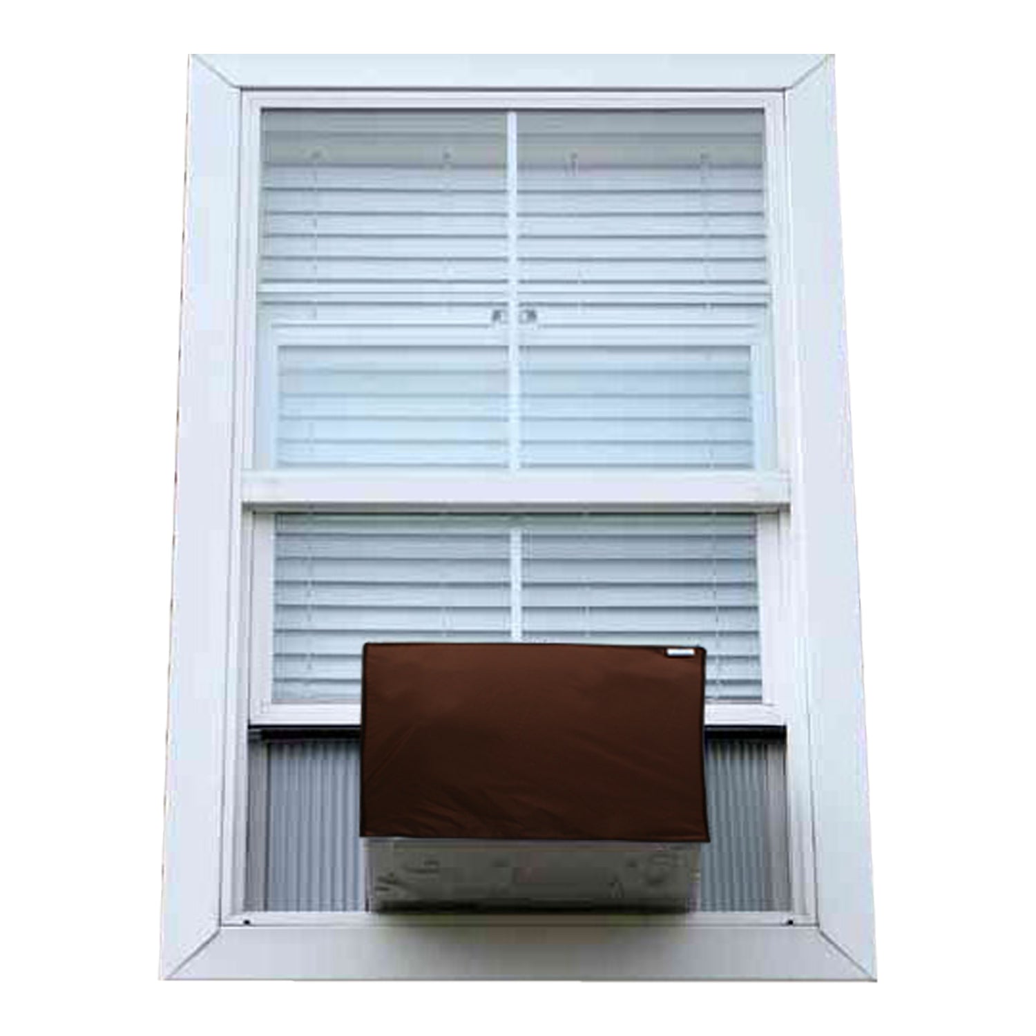 Waterproof and Dustproof Window AC Cover, Coffee - Dream Care Furnishings Private Limited