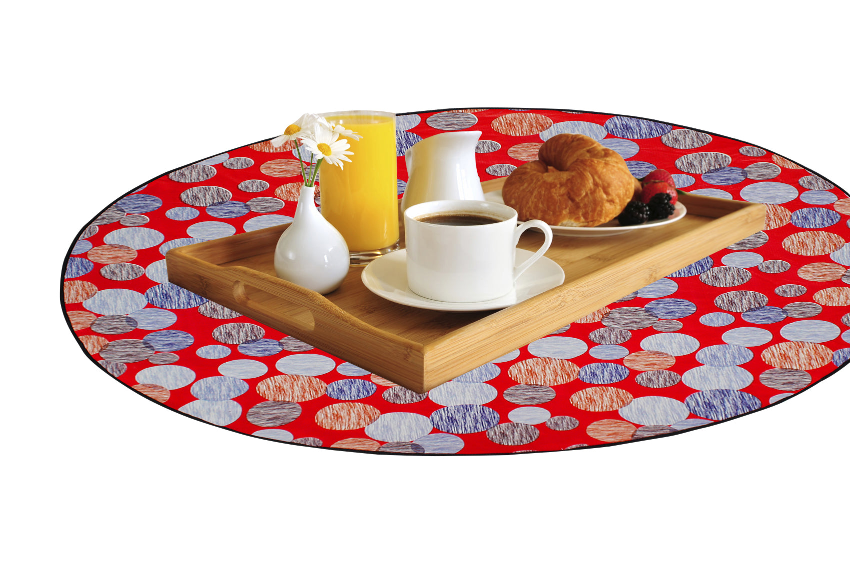 Waterproof & Oil Proof Bed Server Circle Mat, SA70 - Dream Care Furnishings Private Limited