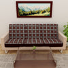 Waterproof Printed Sofa Seat Protector Cover with Stretchable Elastic, Brown White - Dream Care Furnishings Private Limited