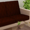 Sapphire Quilted Waterproof Sofa Seat Protector Cover with Stretchable Elastic, Coffee