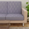 Sapphire Quilted Waterproof Sofa Seat Protector Cover with Stretchable Elastic, Grey