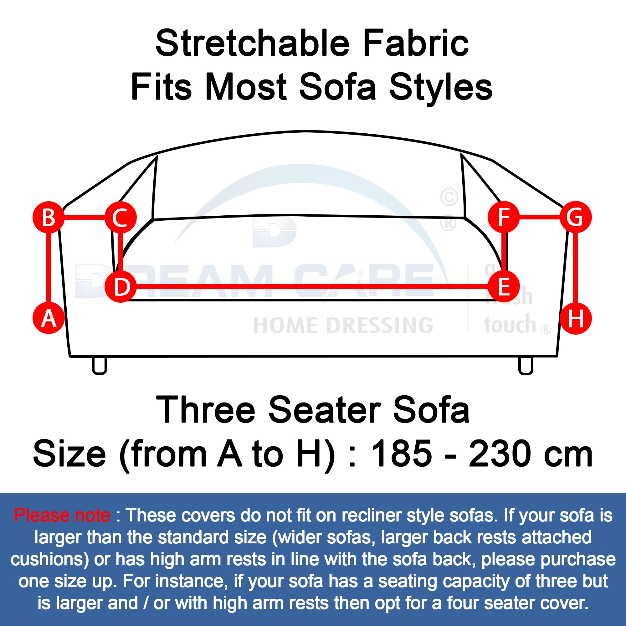 Waterproof Printed Sofa Protector Cover Full Stretchable, SP38 - Dream Care Furnishings Private Limited