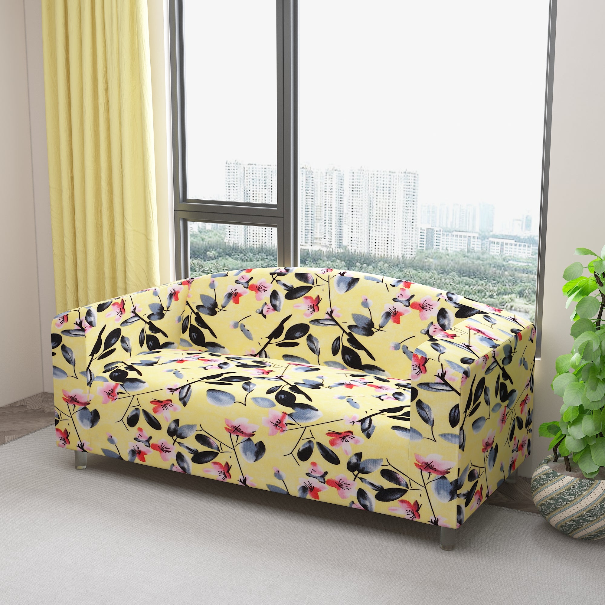 Waterproof Printed Sofa Protector Cover Full Stretchable, SP10 - Dream Care Furnishings Private Limited