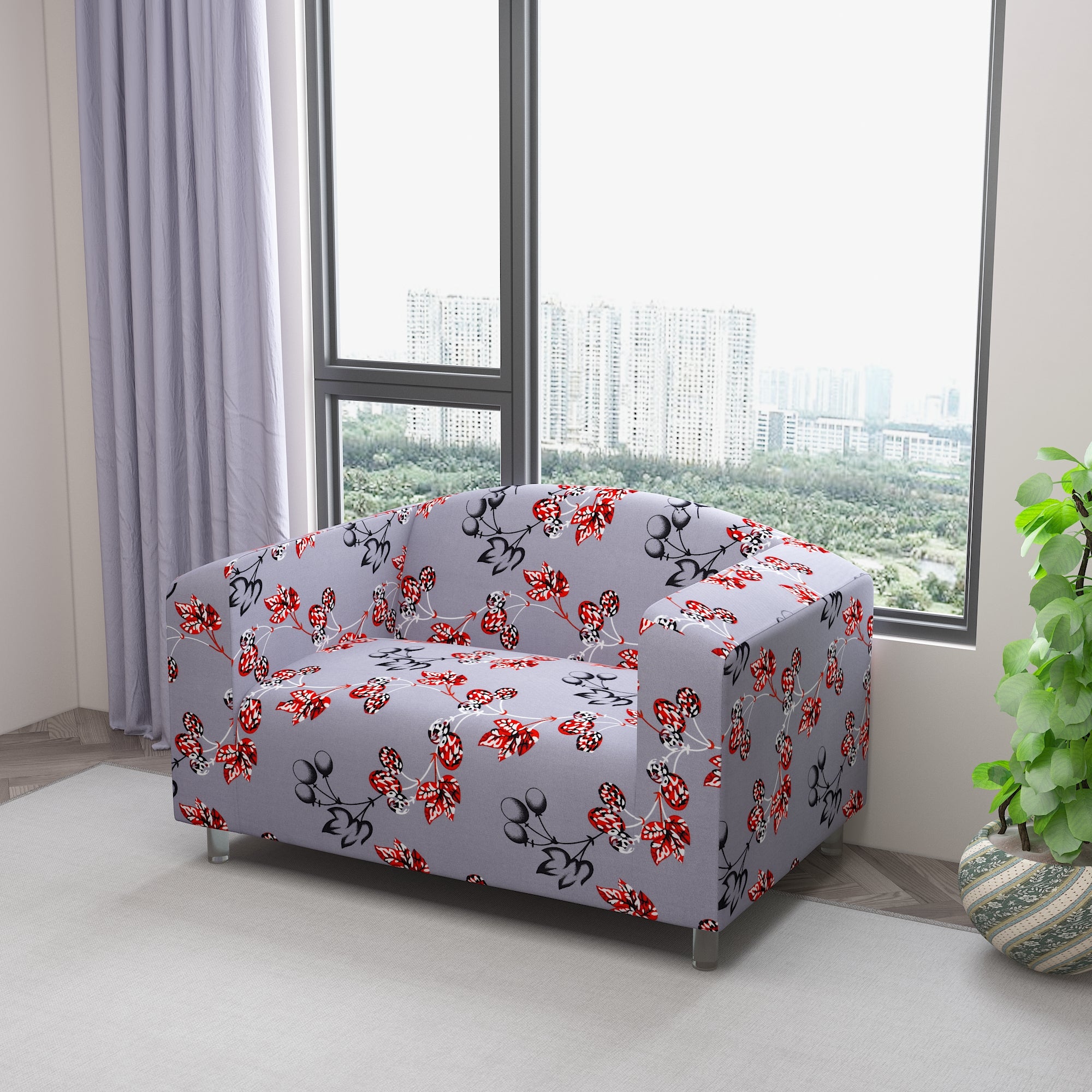 Waterproof Printed Sofa Protector Cover Full Stretchable, SP42 - Dream Care Furnishings Private Limited
