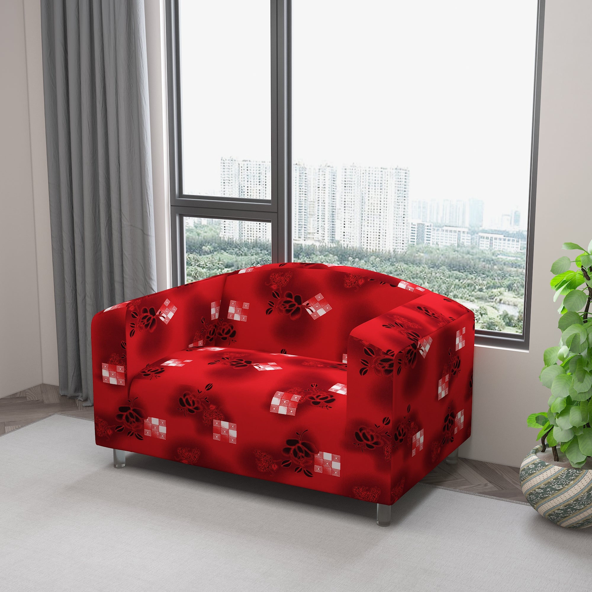 Waterproof Printed Sofa Protector Cover Full Stretchable, SP39 - Dream Care Furnishings Private Limited