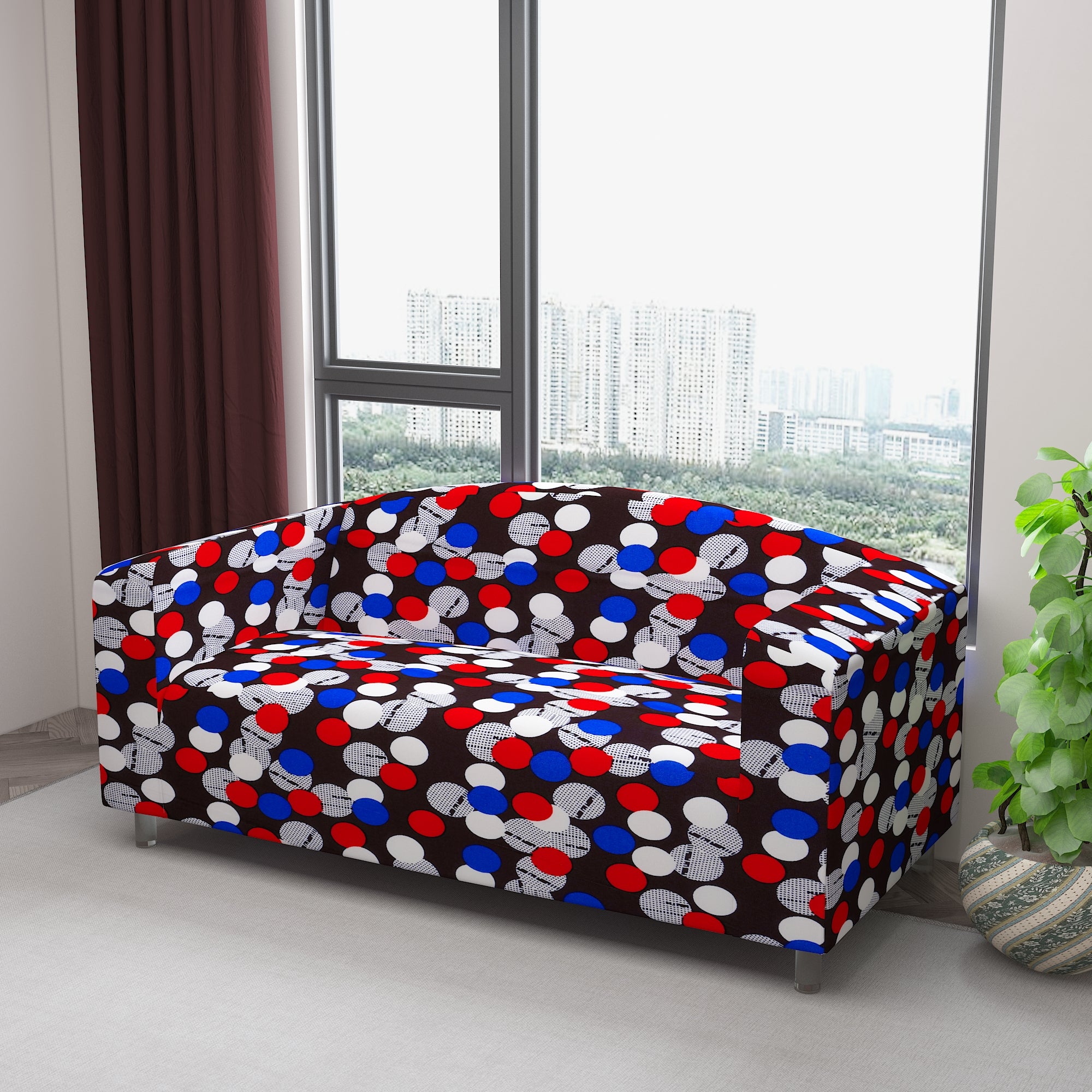 Waterproof Printed Sofa Protector Cover Full Stretchable, SP19 - Dream Care Furnishings Private Limited