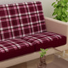 Waterproof Printed Sofa Seat Protector Cover with Stretchable Elastic, Maroon - Dream Care Furnishings Private Limited