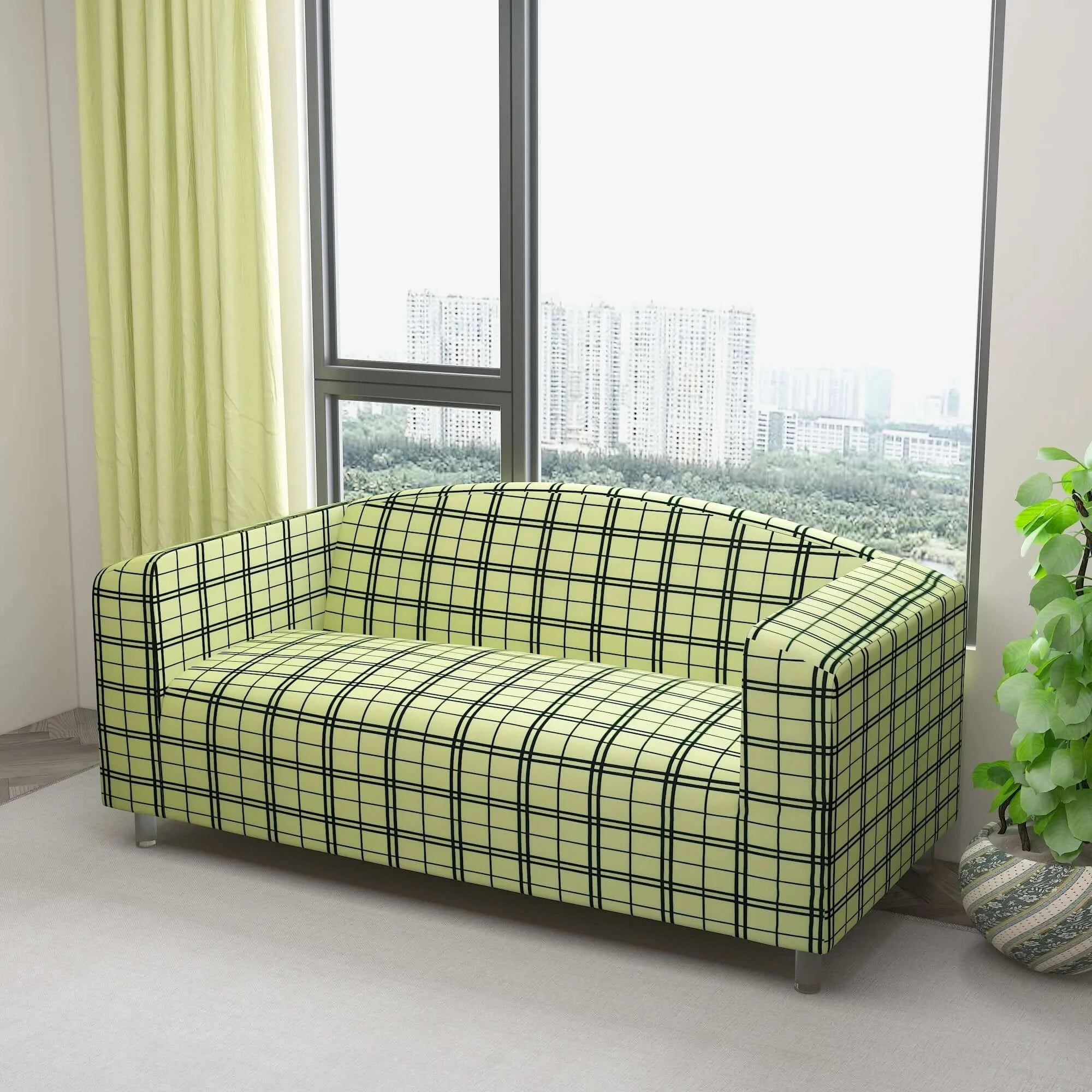 Marigold Printed Sofa Protector Cover Full Stretchable, MG15 - Dream Care Furnishings Private Limited