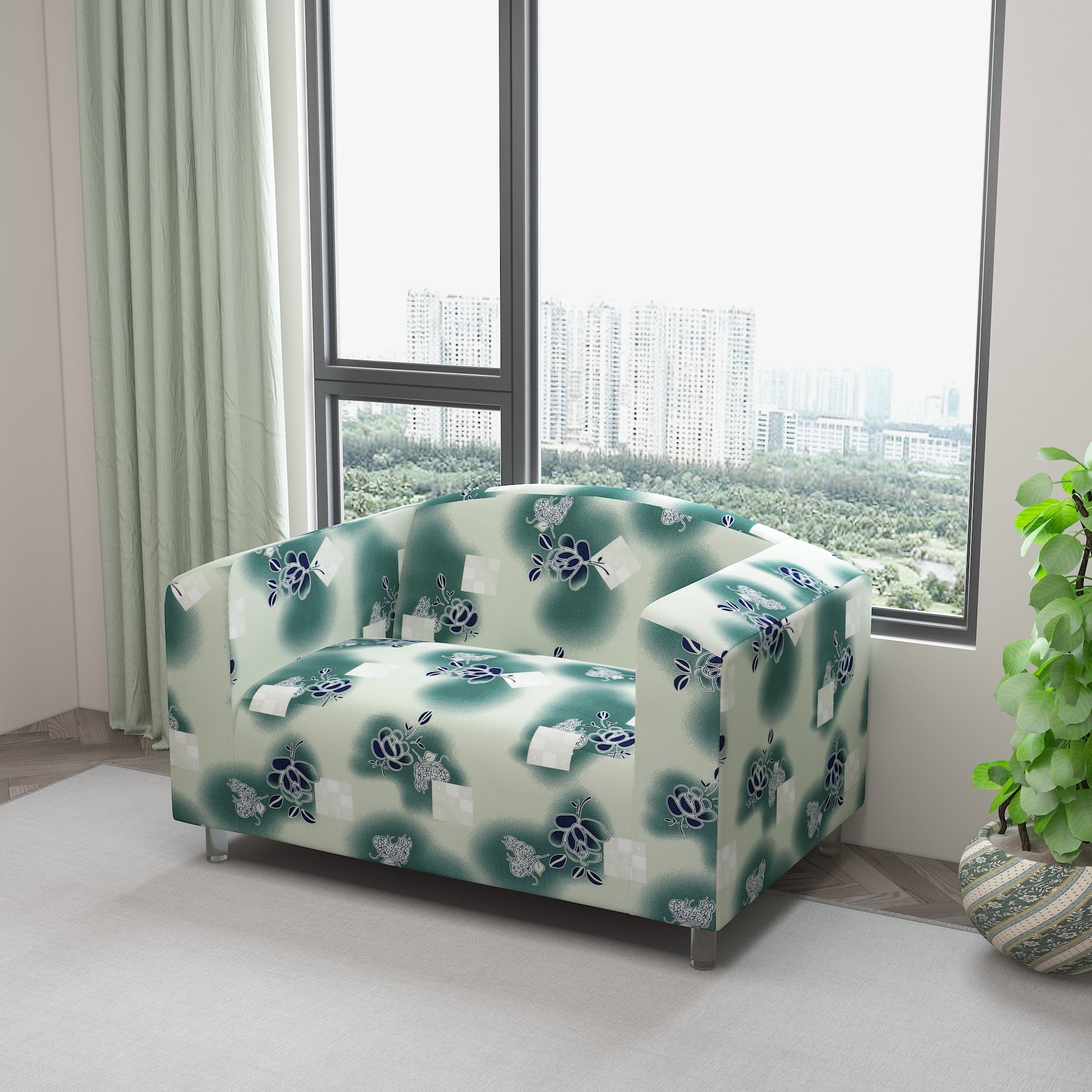 Waterproof Printed Sofa Protector Cover Full Stretchable, SP38 - Dream Care Furnishings Private Limited