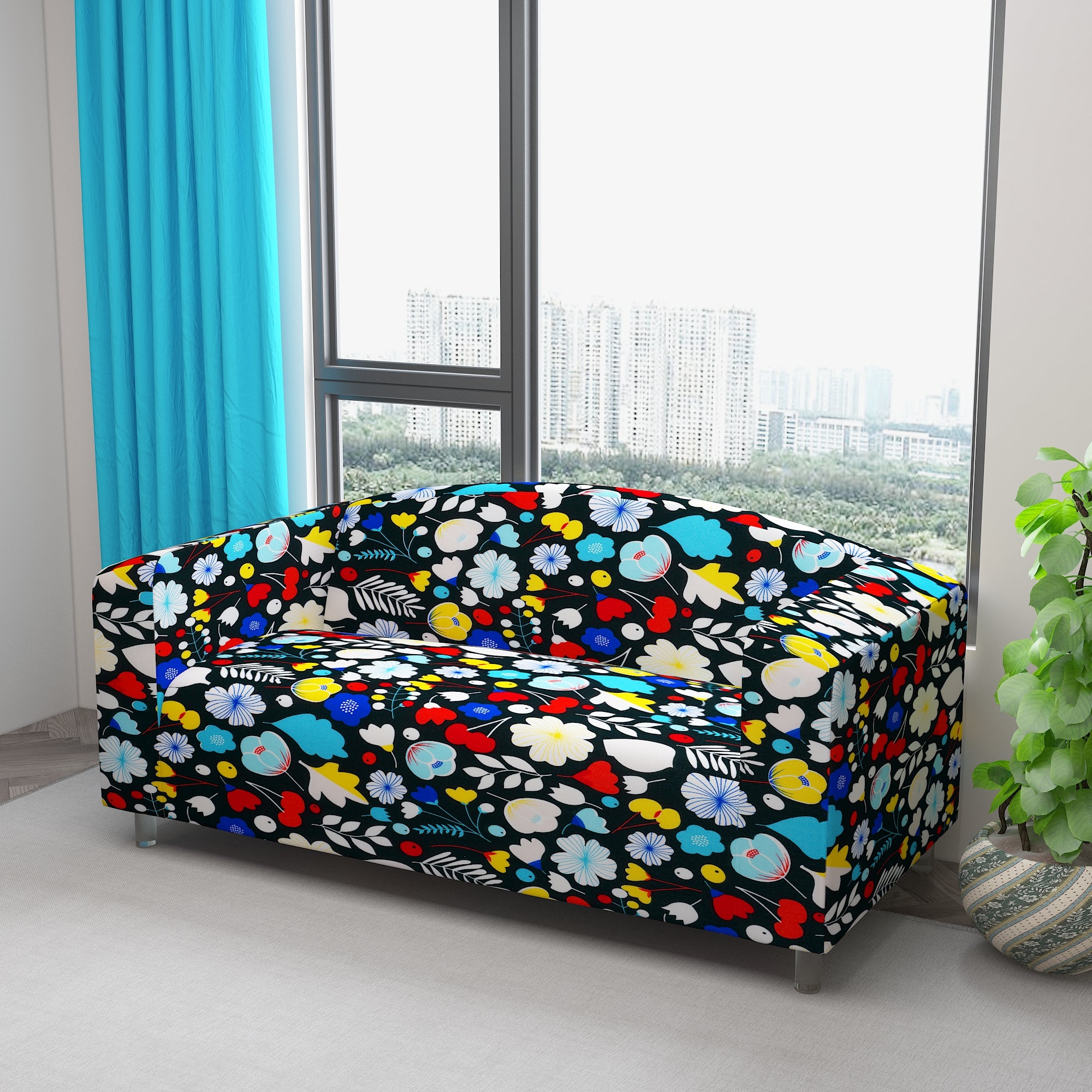 Waterproof Printed Sofa Protector Cover Full Stretchable, SP05 - Dream Care Furnishings Private Limited