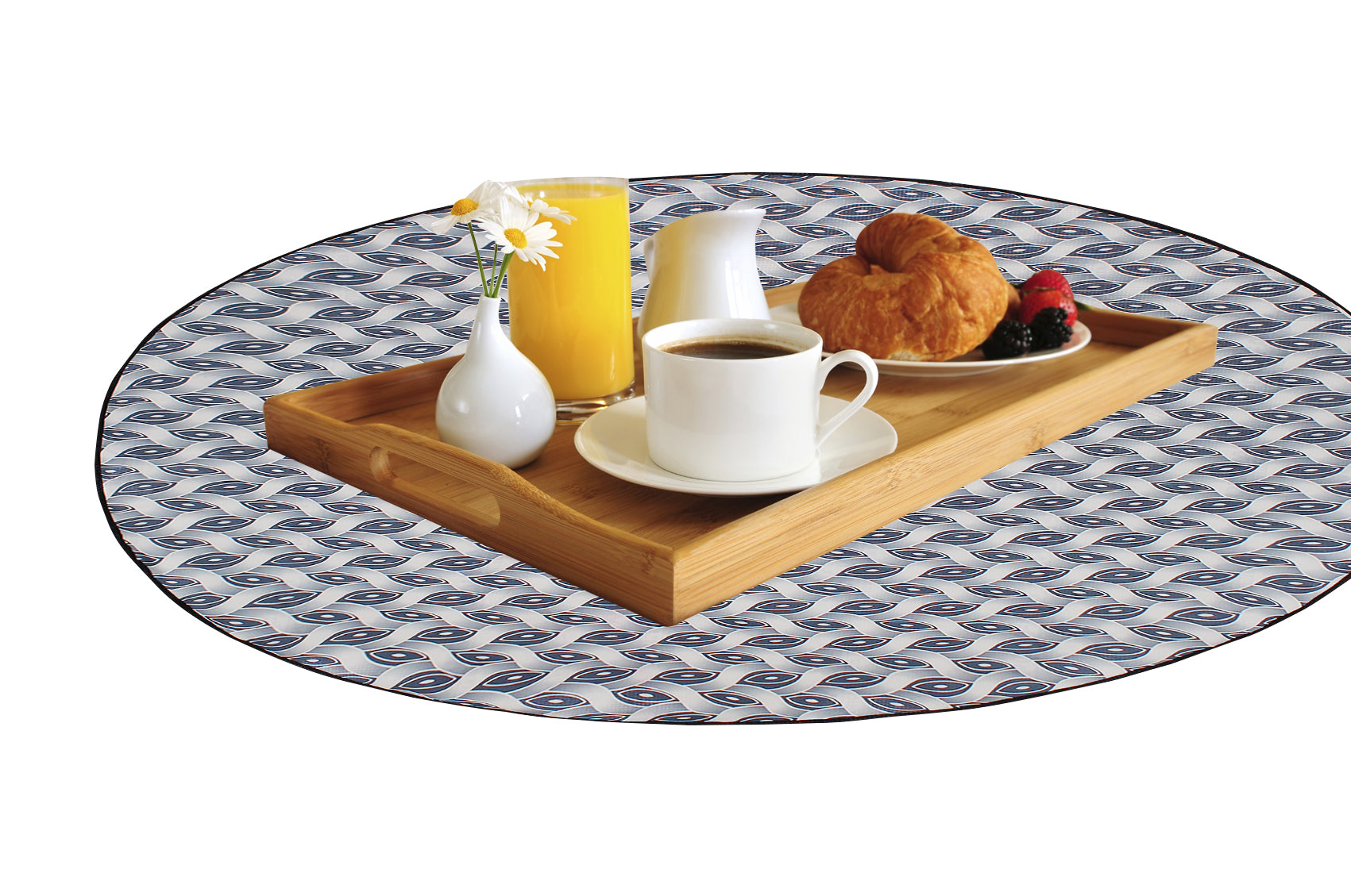 Waterproof & Oil Proof Bed Server Circle Mat, SA69 - Dream Care Furnishings Private Limited