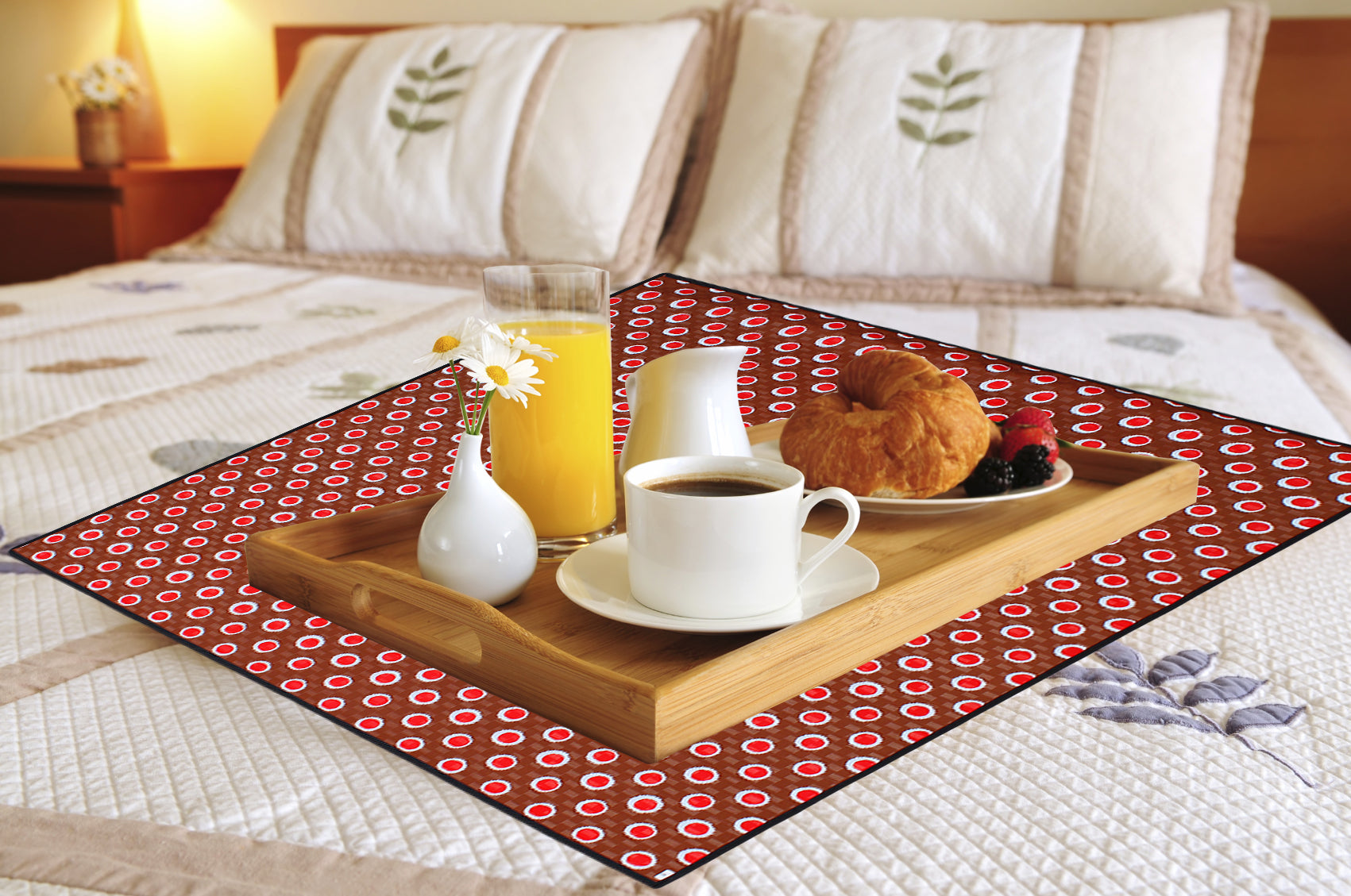 Waterproof & Oil Proof Bed Server Square Mat, SA45 - Dream Care Furnishings Private Limited