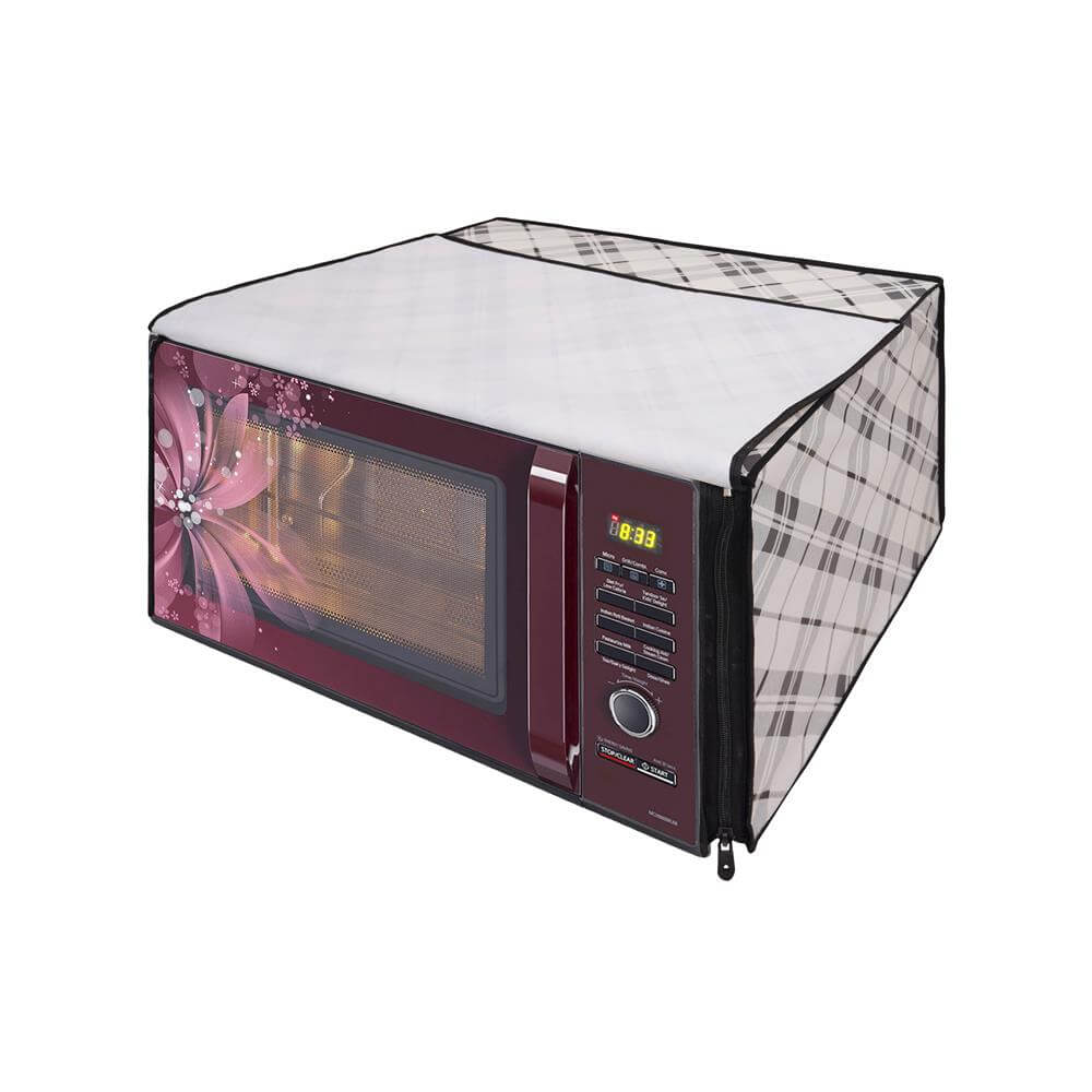 Microwave Oven Cover With Adjustable Front Zipper, CA07 - Dream Care Furnishings Private Limited