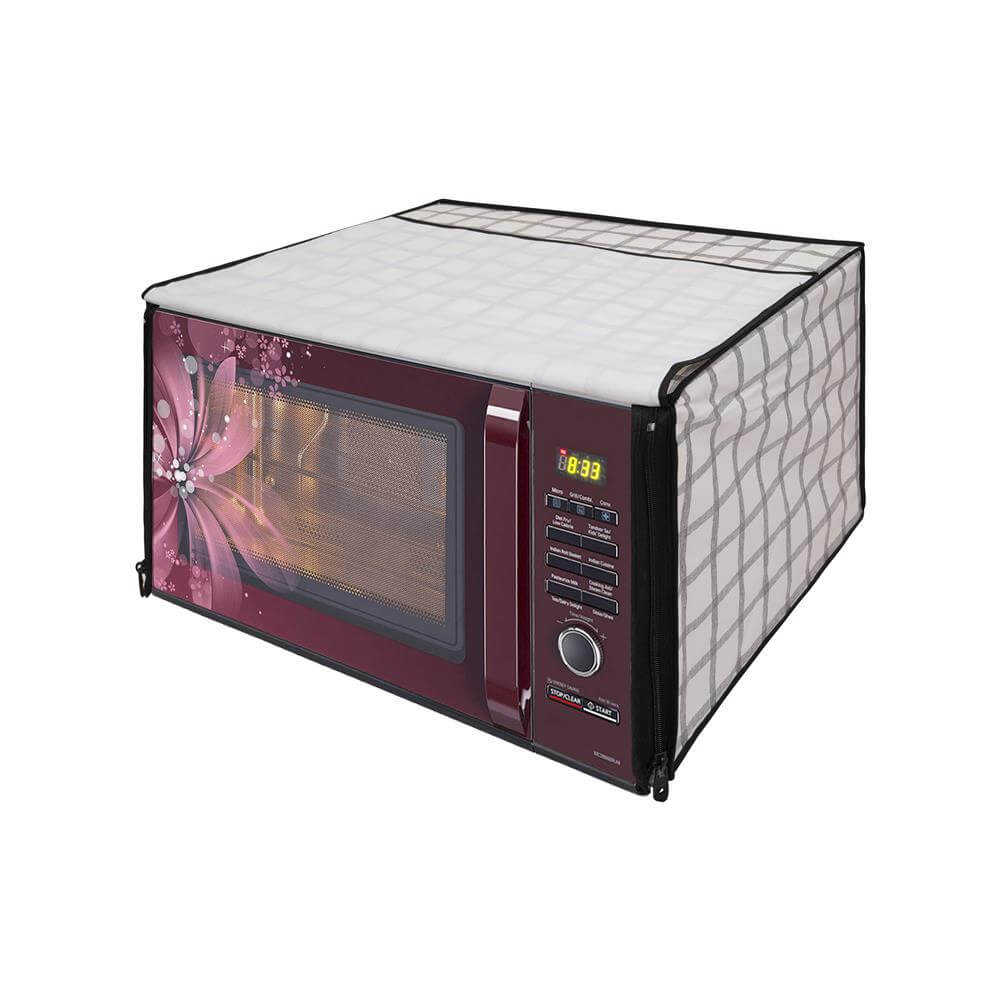 Microwave Oven Cover With Adjustable Front Zipper, CA08 - Dream Care Furnishings Private Limited