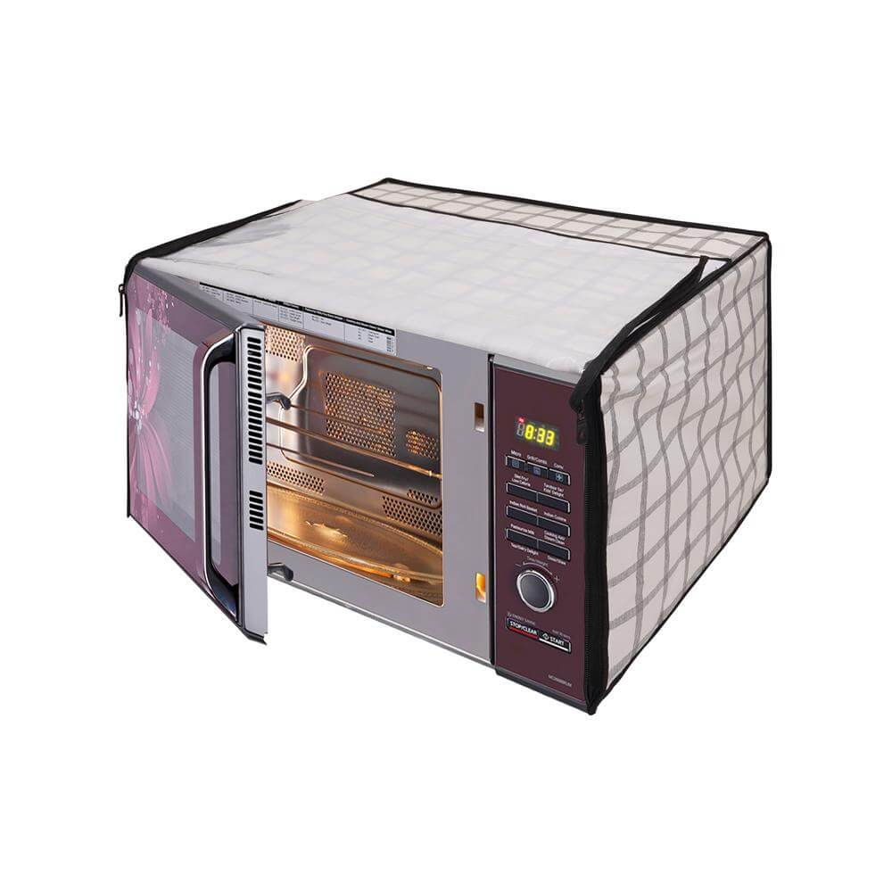 Microwave Oven Cover With Adjustable Front Zipper, CA08 - Dream Care Furnishings Private Limited