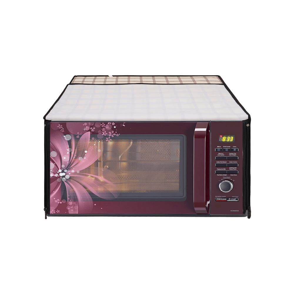 Microwave Oven Cover With Adjustable Front Zipper, CA10 - Dream Care Furnishings Private Limited