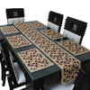 Waterproof & Dustproof Dining Table Runner With 6 Placemats, SA04 - Dream Care Furnishings Private Limited
