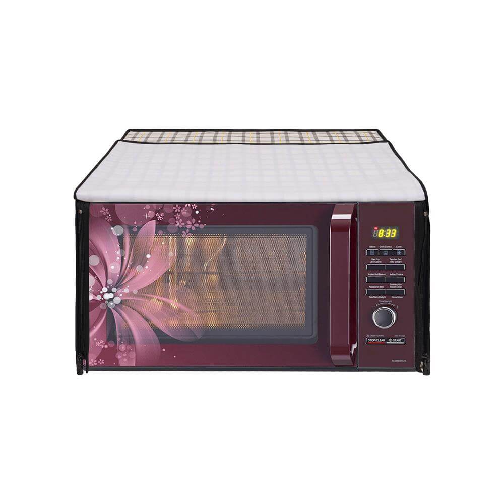 Microwave Oven Cover With Adjustable Front Zipper, CA04 - Dream Care Furnishings Private Limited