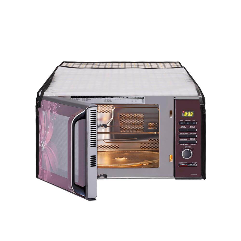 Microwave Oven Cover With Adjustable Front Zipper, CA04 - Dream Care Furnishings Private Limited