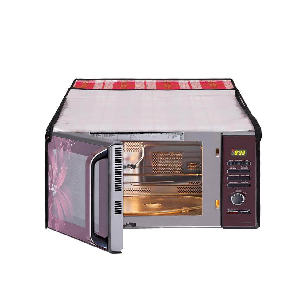 Microwave Oven Cover With Adjustable Front Zipper, CA09 - Dream Care Furnishings Private Limited