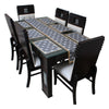 Waterproof & Dustproof Dining Table Runner With 6 Placemats, SA42 - Dream Care Furnishings Private Limited