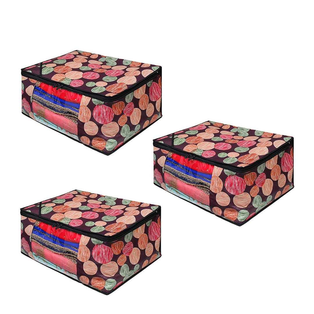 Kuber Industries Saree Covers With Zip|Clothes Storage Bag|Garment Bag For  Travel, Wedding, Storage|Bow Design|Transparent PVC (Gold) : Amazon.in:  Home & Kitchen