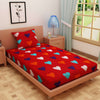 Love Print Red 120 TC 100% Pure Cotton Bedsheet - Dream Care Furnishings Private Limited