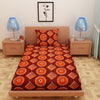 Load image into Gallery viewer, RhomPhere Print Orange 120 TC 100% Pure Cotton Bedsheet - Dream Care Furnishings Private Limited