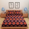 RhomPhere Print Brick Red 120 TC 100% Pure Cotton Bedsheet - Dream Care Furnishings Private Limited