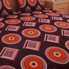 RhomPhere Print Brick Red 120 TC 100% Pure Cotton Bedsheet - Dream Care Furnishings Private Limited