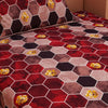 Load image into Gallery viewer, Honeycomb Print Red 120 TC 100% Pure Cotton Bedsheet - Dream Care Furnishings Private Limited